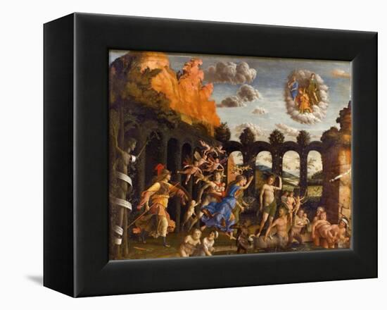 Minerva Expelling the Vices from the Garden of Virtue-Andrea Mantegna-Framed Premier Image Canvas