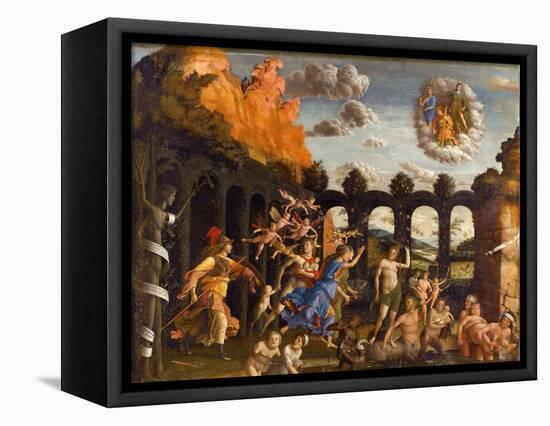 Minerva Expelling the Vices from the Garden of Virtue-Andrea Mantegna-Framed Premier Image Canvas