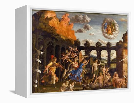 Minerva Expelling the Vices from the Garden of Virtue-Andrea Mantegna-Framed Premier Image Canvas