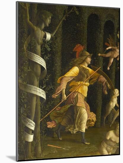 Minerva Expelling the Vices of the Garden of Virtue-Andrea Mantegna-Mounted Giclee Print