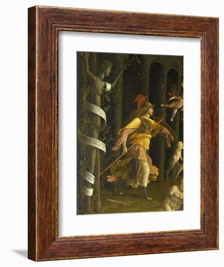 Minerva Expelling the Vices of the Garden of Virtue-Andrea Mantegna-Framed Giclee Print