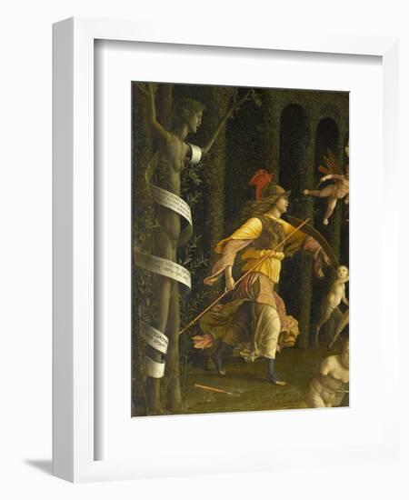 Minerva Expelling the Vices of the Garden of Virtue-Andrea Mantegna-Framed Giclee Print