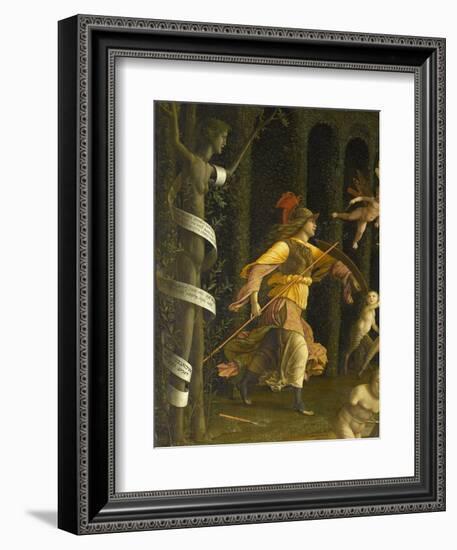 Minerva Expelling the Vices of the Garden of Virtue-Andrea Mantegna-Framed Giclee Print