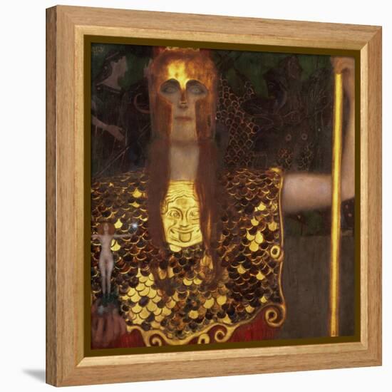 Minerva or Pallas Athena-Gustav Klimt-Framed Premier Image Canvas