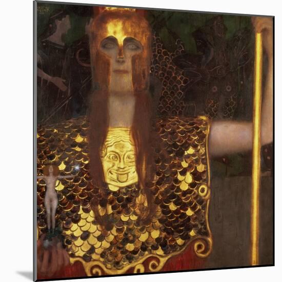 Minerva or Pallas Athena-Gustav Klimt-Mounted Giclee Print