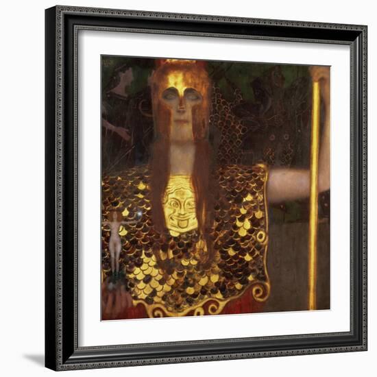 Minerva or Pallas Athena-Gustav Klimt-Framed Giclee Print