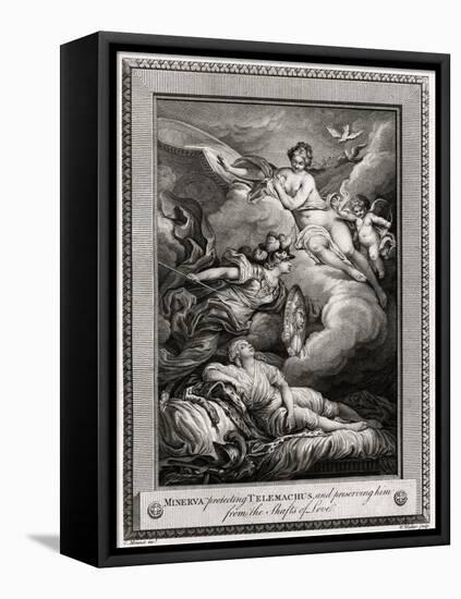 Minerva Protecting Telemachus, and Preserving Him from the Shafts of Love, 1775-W Walker-Framed Premier Image Canvas