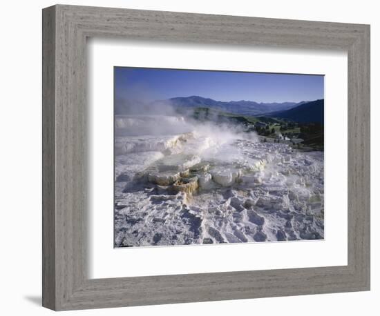 Minerva Spring, Mammoth Hot Springs, Yellowstone National Park, Wyoming-Geoff Renner-Framed Photographic Print