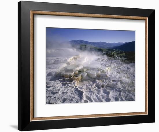 Minerva Spring, Mammoth Hot Springs, Yellowstone National Park, Wyoming-Geoff Renner-Framed Photographic Print