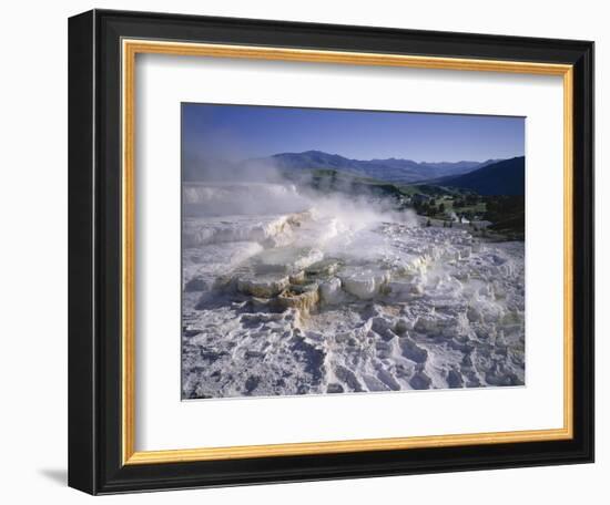 Minerva Spring, Mammoth Hot Springs, Yellowstone National Park, Wyoming-Geoff Renner-Framed Photographic Print