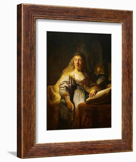 Minerva-Rembrandt van Rijn-Framed Art Print