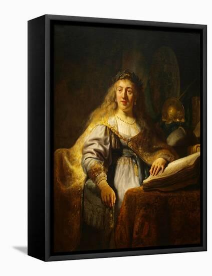 Minerva-Rembrandt van Rijn-Framed Stretched Canvas