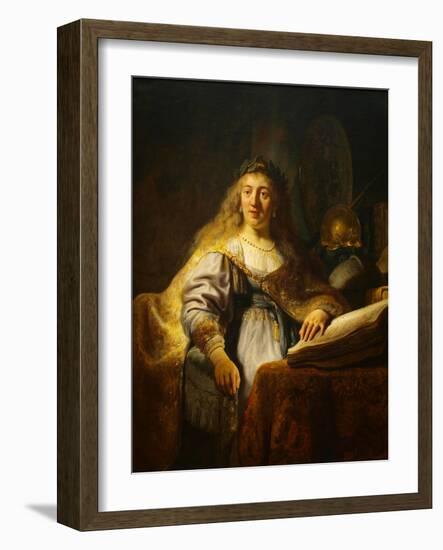 Minerva-Rembrandt van Rijn-Framed Art Print