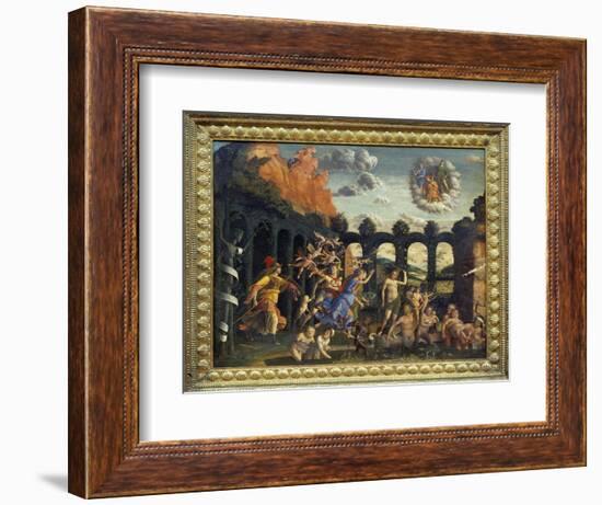 Minerve Chasing the Vices of the Garden of Virtue - Andrea Mantegna, circa 1497, Louvre Museum, Par-Andrea Mantegna-Framed Giclee Print