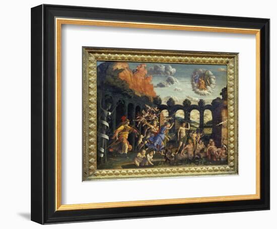 Minerve Chasing the Vices of the Garden of Virtue - Andrea Mantegna, circa 1497, Louvre Museum, Par-Andrea Mantegna-Framed Giclee Print