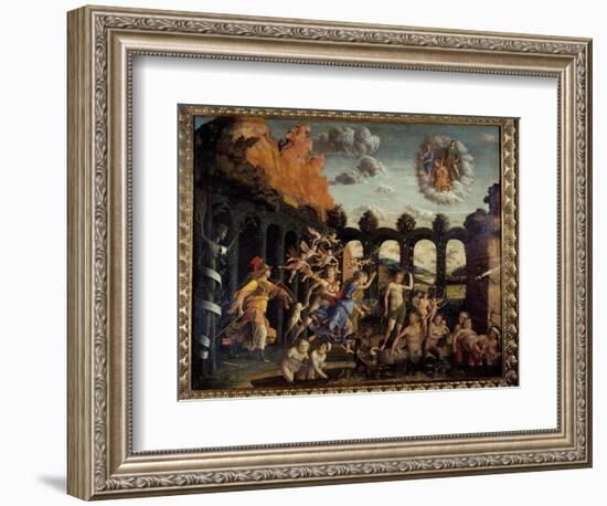 Minerve Chasing Vices from the Vertu Garden Painting by Andrea Mantegna (1431-1506) 15Th Century Su-Andrea Mantegna-Framed Giclee Print