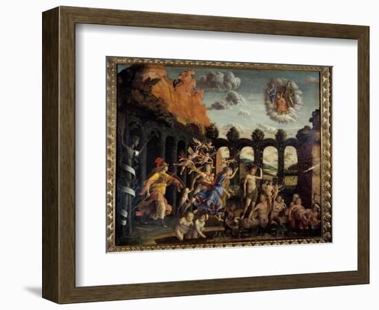 Minerve Chasing Vices from the Vertu Garden Painting by Andrea Mantegna (1431-1506) 15Th Century Su-Andrea Mantegna-Framed Giclee Print