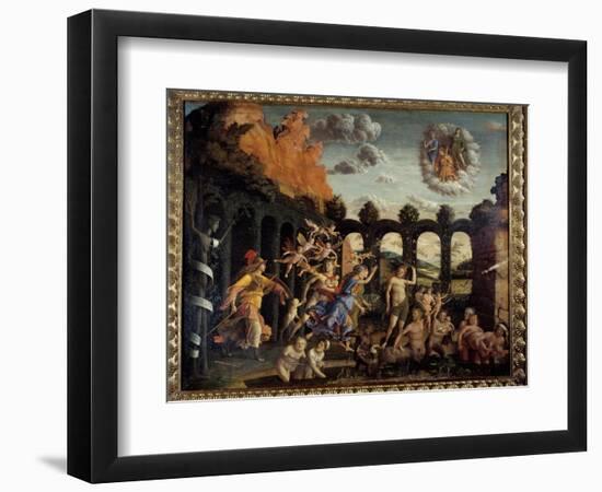 Minerve Chasing Vices from the Vertu Garden Painting by Andrea Mantegna (1431-1506) 15Th Century Su-Andrea Mantegna-Framed Giclee Print