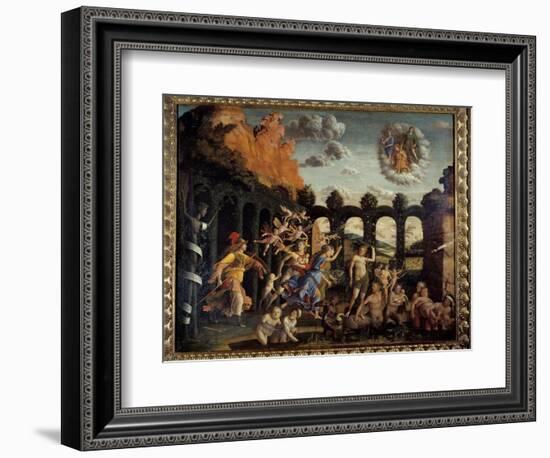 Minerve Chasing Vices from the Vertu Garden Painting by Andrea Mantegna (1431-1506) 15Th Century Su-Andrea Mantegna-Framed Giclee Print