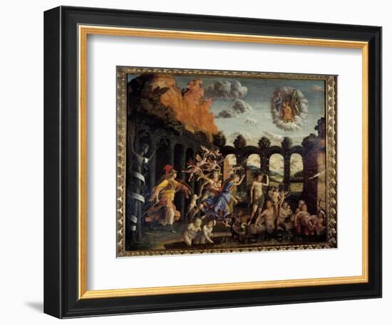 Minerve Chasing Vices from the Vertu Garden Painting by Andrea Mantegna (1431-1506) 15Th Century Su-Andrea Mantegna-Framed Giclee Print