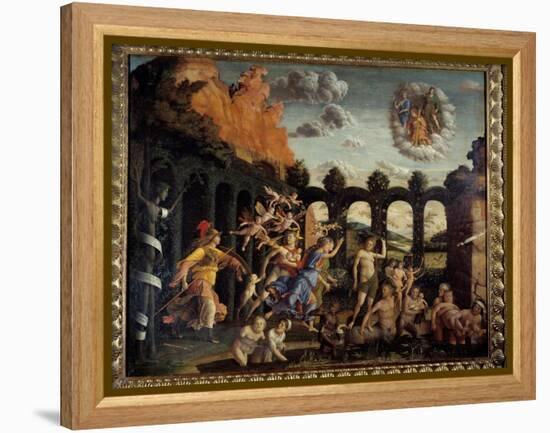 Minerve Chasing Vices from the Vertu Garden Painting by Andrea Mantegna (1431-1506) 15Th Century Su-Andrea Mantegna-Framed Premier Image Canvas