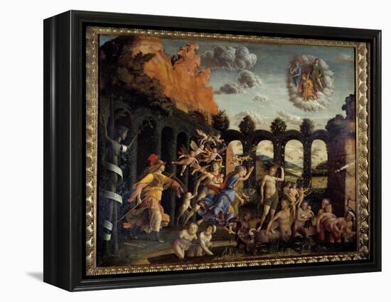 Minerve Chasing Vices from the Vertu Garden Painting by Andrea Mantegna (1431-1506) 15Th Century Su-Andrea Mantegna-Framed Premier Image Canvas