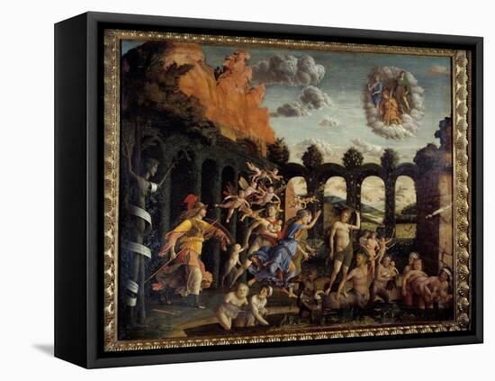 Minerve Chasing Vices from the Vertu Garden Painting by Andrea Mantegna (1431-1506) 15Th Century Su-Andrea Mantegna-Framed Premier Image Canvas