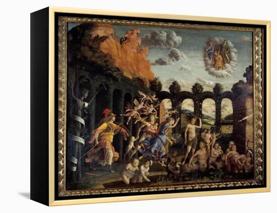 Minerve Chasing Vices from the Vertu Garden Painting by Andrea Mantegna (1431-1506) 15Th Century Su-Andrea Mantegna-Framed Premier Image Canvas