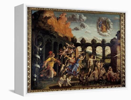 Minerve Chasing Vices from the Vertu Garden Painting by Andrea Mantegna (1431-1506) 15Th Century Su-Andrea Mantegna-Framed Premier Image Canvas