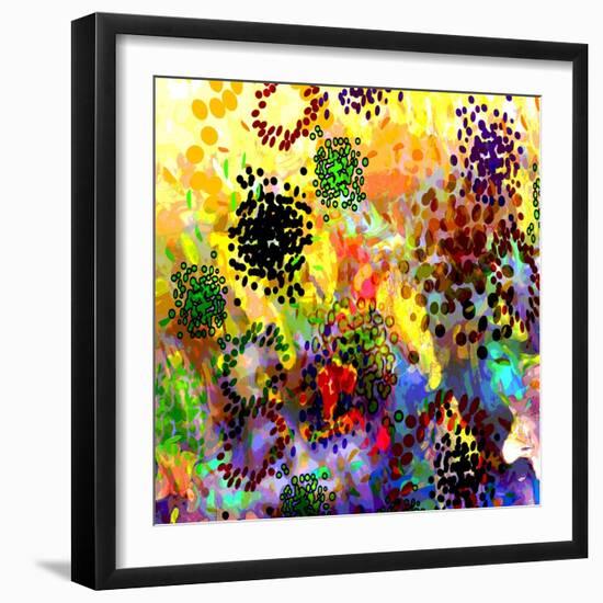 Mini Color Bursts-Ruth Palmer-Framed Art Print