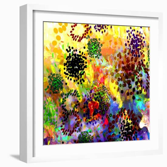 Mini Color Bursts-Ruth Palmer-Framed Art Print