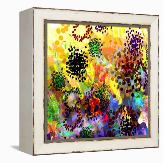 Mini Color Bursts-Ruth Palmer-Framed Stretched Canvas