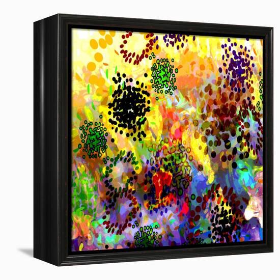 Mini Color Bursts-Ruth Palmer-Framed Stretched Canvas