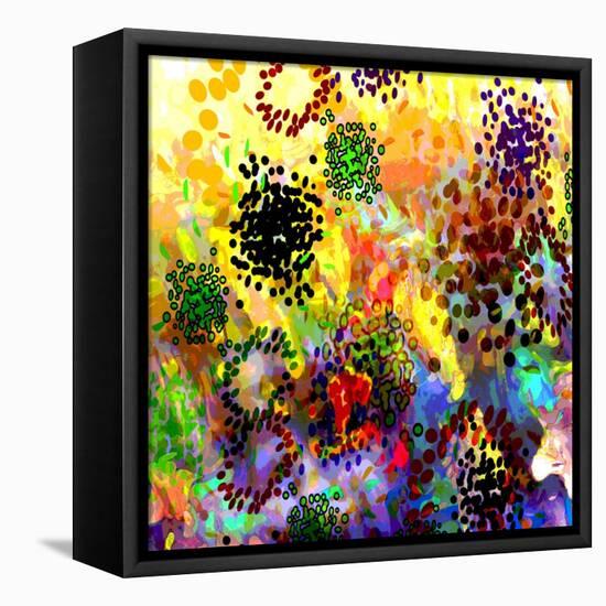 Mini Color Bursts-Ruth Palmer-Framed Stretched Canvas