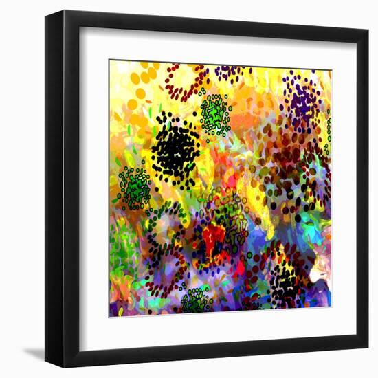 Mini Color Bursts-Ruth Palmer-Framed Art Print