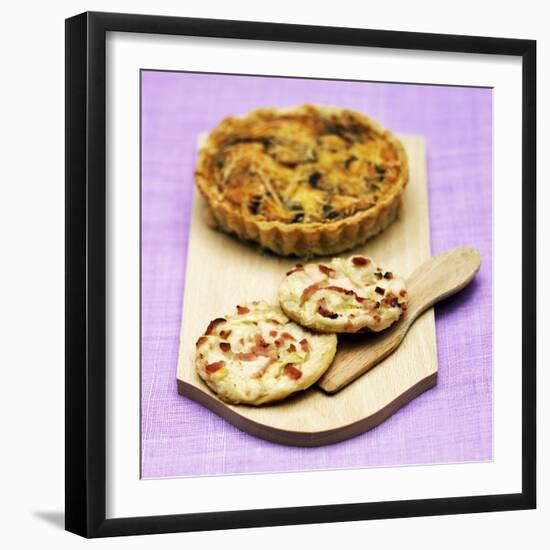 Mini Quiche Lorraine and Onion Tarts-Bernard Radvaner-Framed Photographic Print