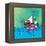 Mini Sailor Jaguar Annimo-null-Framed Stretched Canvas