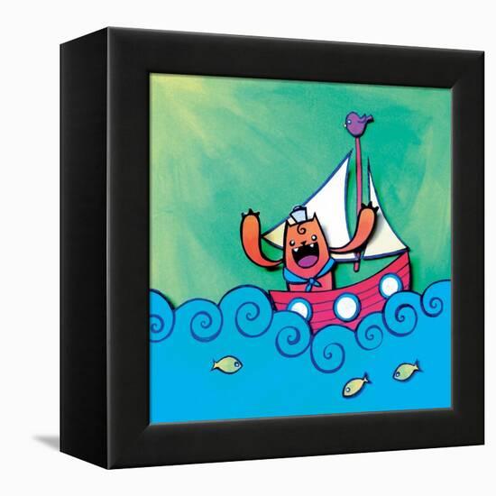 Mini Sailor Jaguar Annimo-null-Framed Stretched Canvas