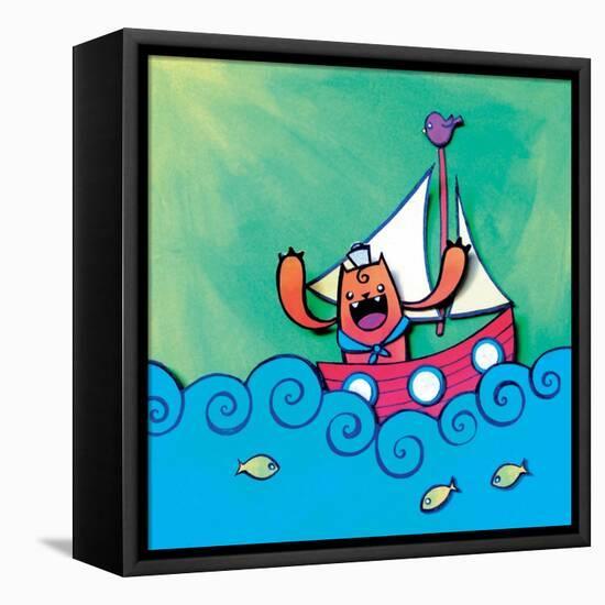 Mini Sailor Jaguar Annimo-null-Framed Stretched Canvas