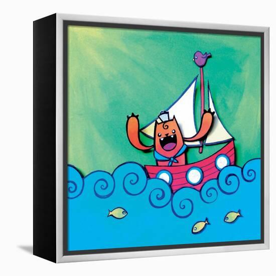 Mini Sailor Jaguar Annimo-null-Framed Stretched Canvas