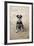 Mini Schnauzer Dog on Beach-null-Framed Photographic Print