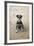 Mini Schnauzer Dog on Beach-null-Framed Photographic Print