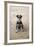 Mini Schnauzer Dog on Beach-null-Framed Photographic Print