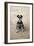 Mini Schnauzer Dog on Beach-null-Framed Photographic Print