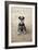 Mini Schnauzer Dog on Beach-null-Framed Photographic Print