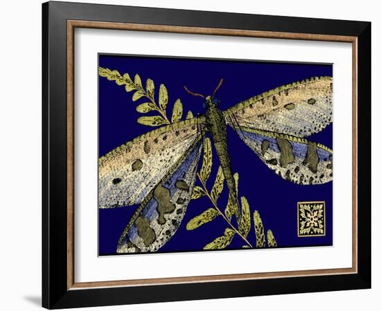 Mini Shimmering Dragonfly III-Vision Studio-Framed Art Print