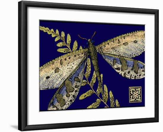 Mini Shimmering Dragonfly III-Vision Studio-Framed Art Print