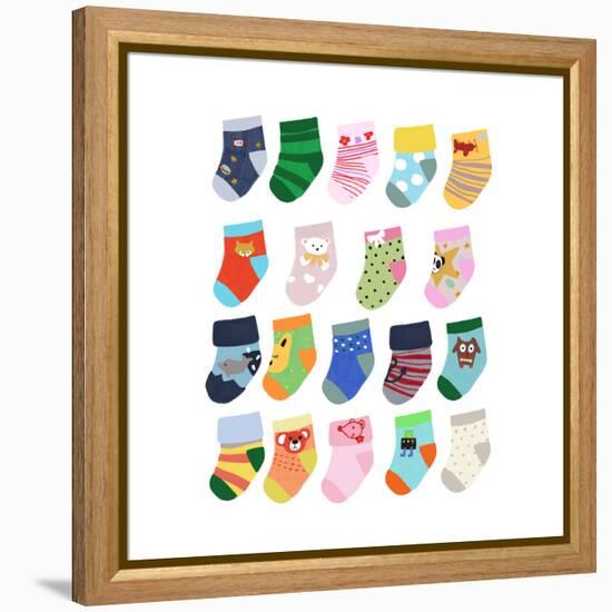 Mini Socks-Hanna Melin-Framed Premier Image Canvas