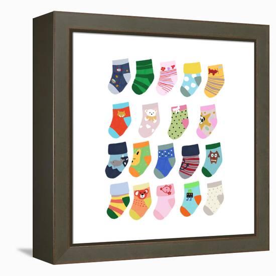 Mini Socks-Hanna Melin-Framed Premier Image Canvas