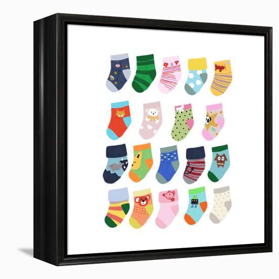 Mini Socks-Hanna Melin-Framed Premier Image Canvas